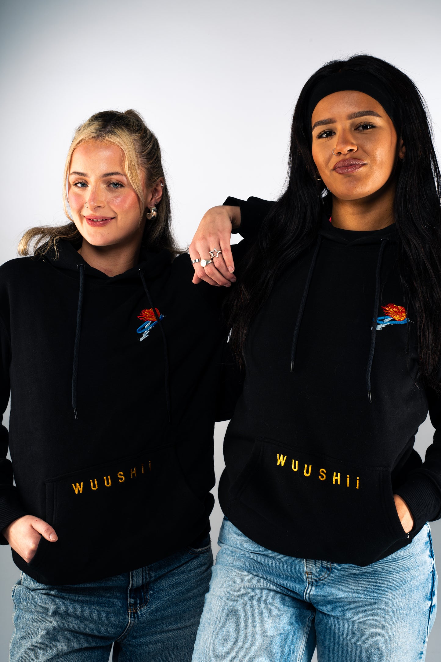 Women's WUUSHii - Black Hoodie