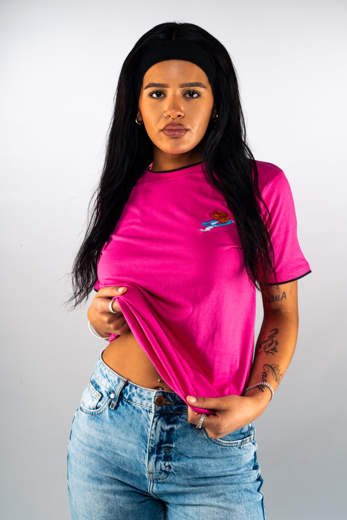 Women's Pink & Black First Edition T