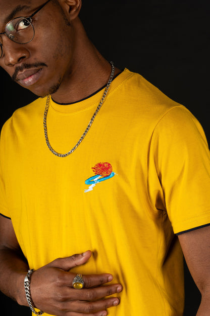 Yellow & Navy First Edition T