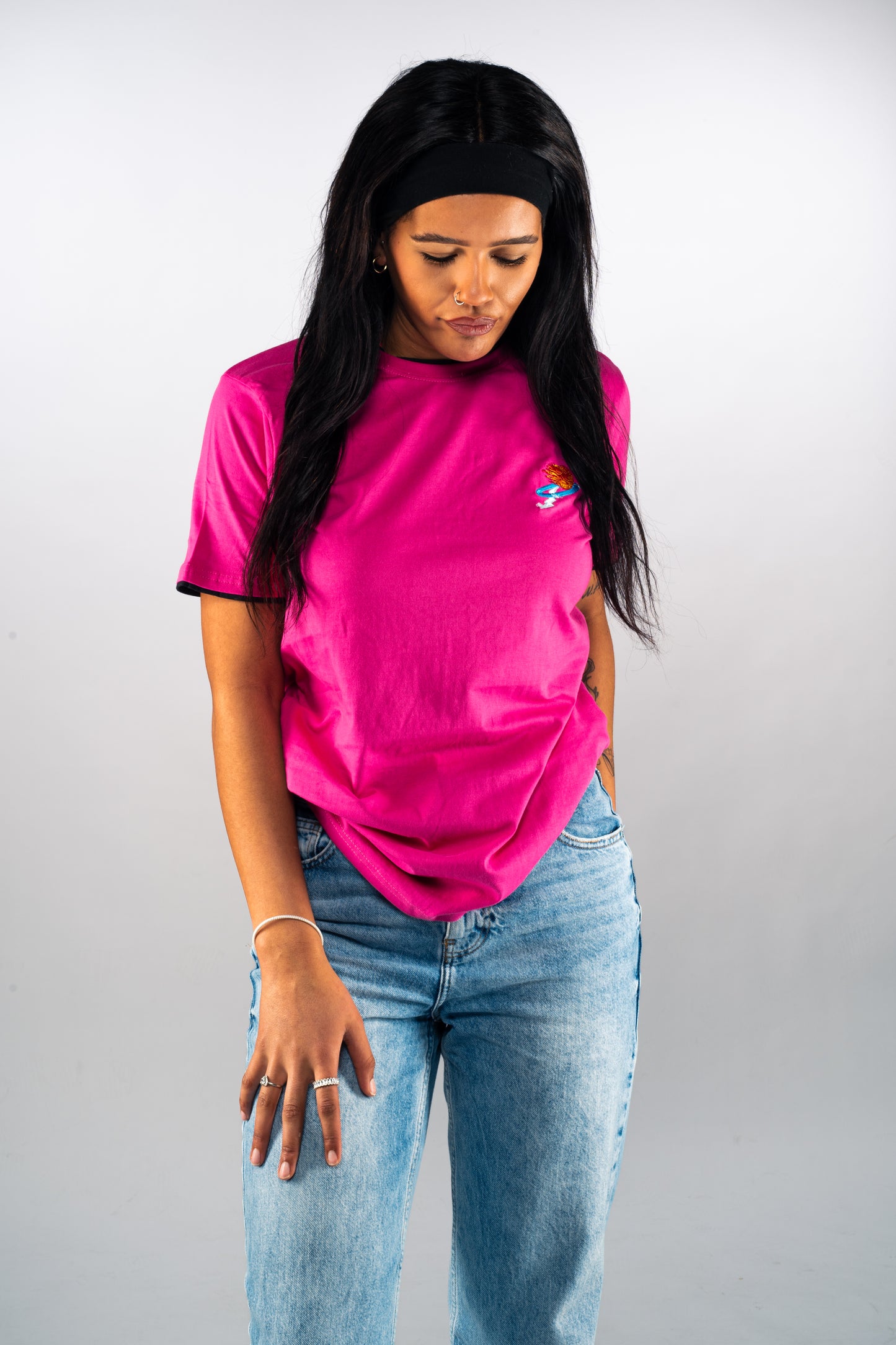 Women's Pink & Black First Edition T