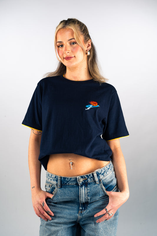 Women's Navy & Yellow First Edition T