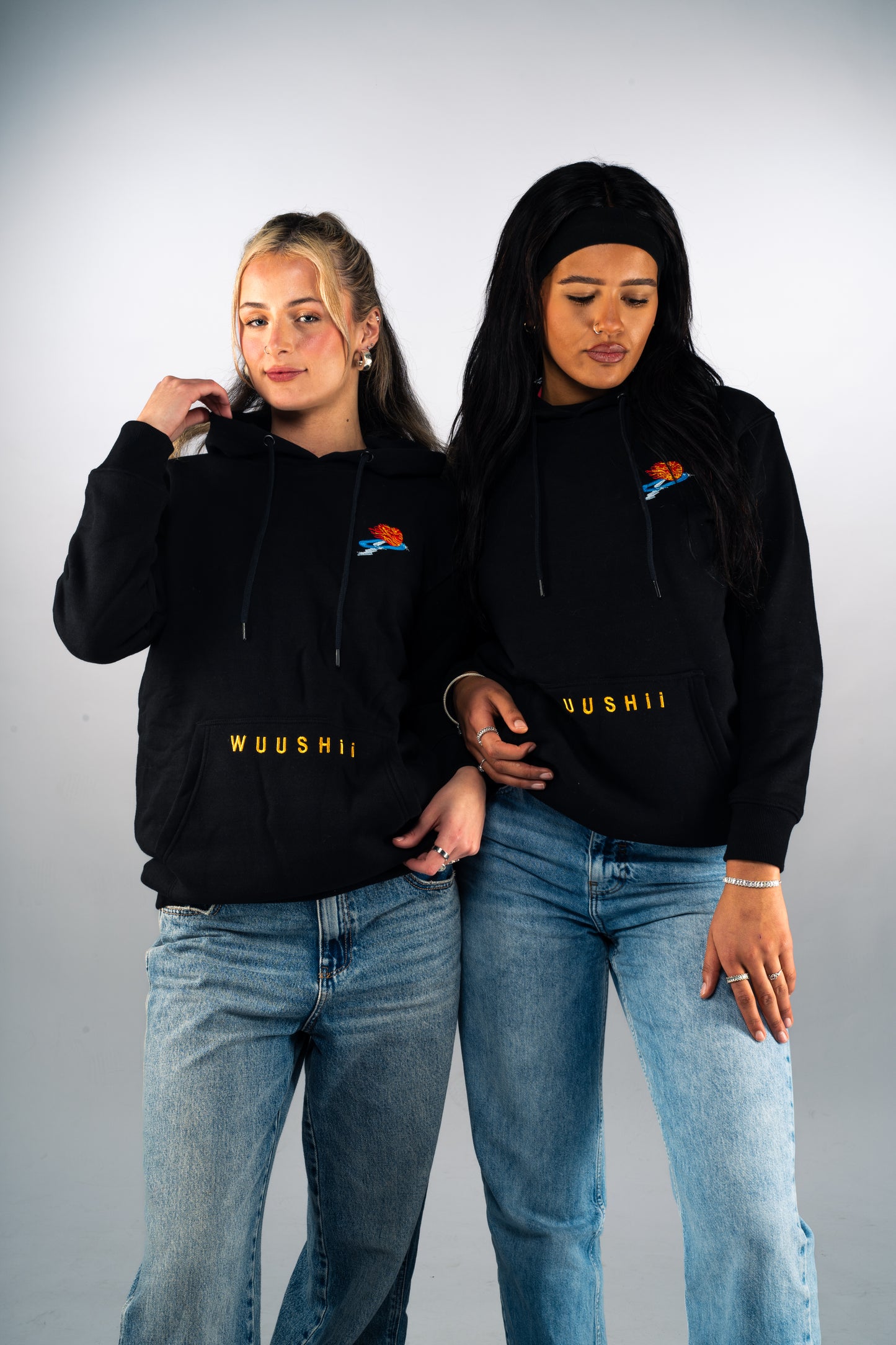 Women's WUUSHii - Black Hoodie